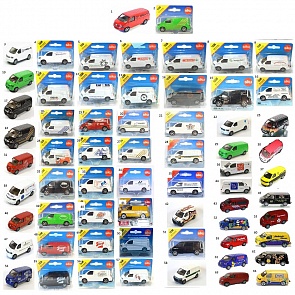 Металлическая машинка VW Transporter, 1:55, несколько видов (Siku, 1338k)